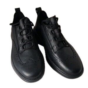 Cole Haan Men's 9W WIDE ZeroGrand WFA Black Leather Wingtip Oxford Shoes C37036
